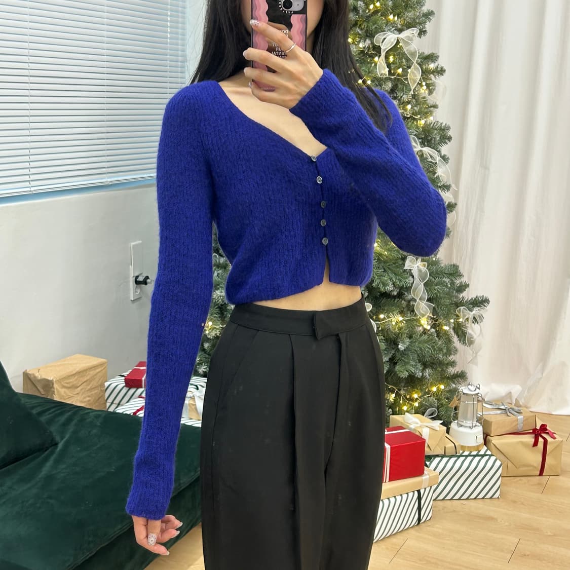 ZARA 크록 니트 가디건 상품이미지3