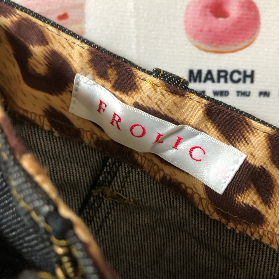 흑청 벨트 스커트  상품이미지7