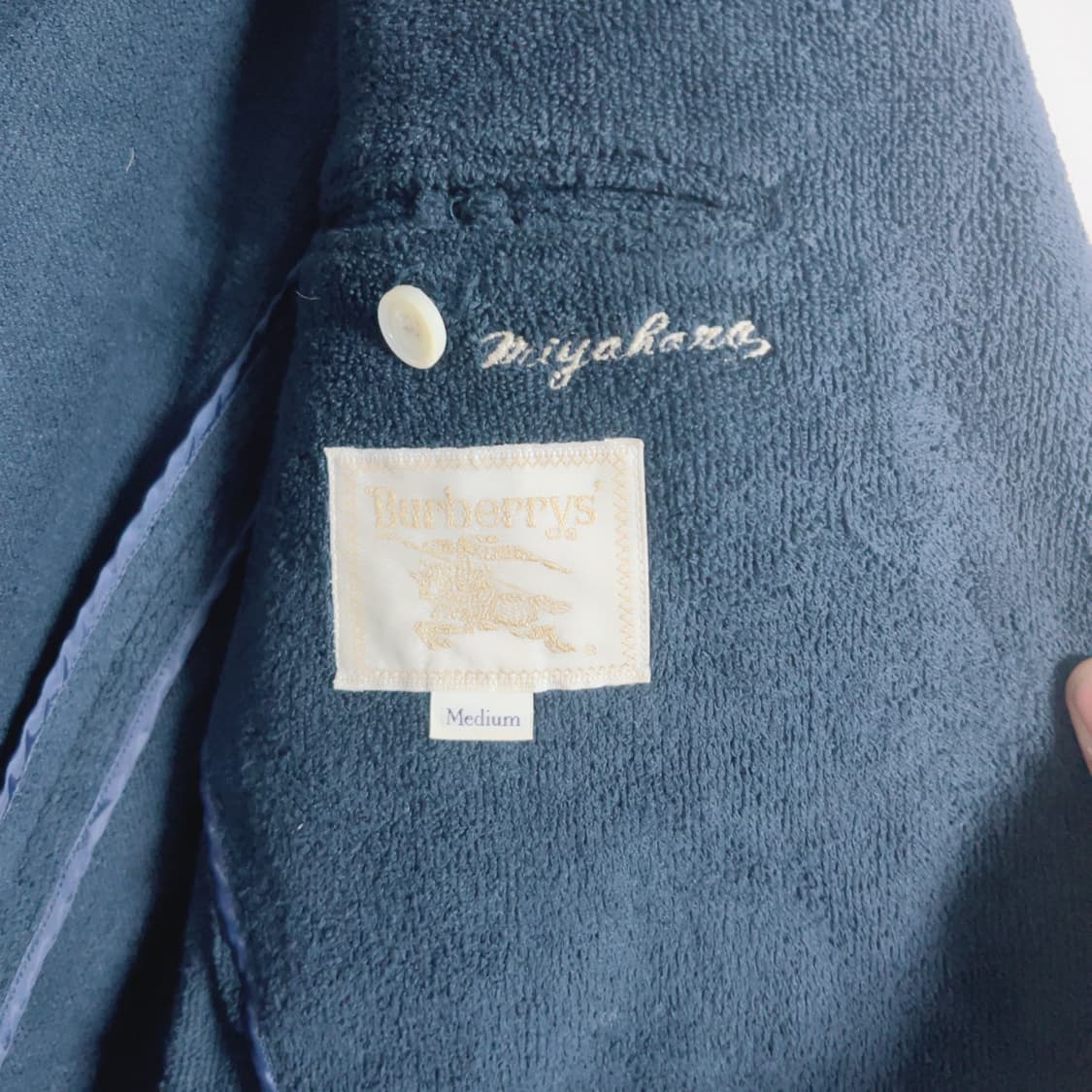 버버리 네이비 프레피룩 봄 블레이저 상품이미지4