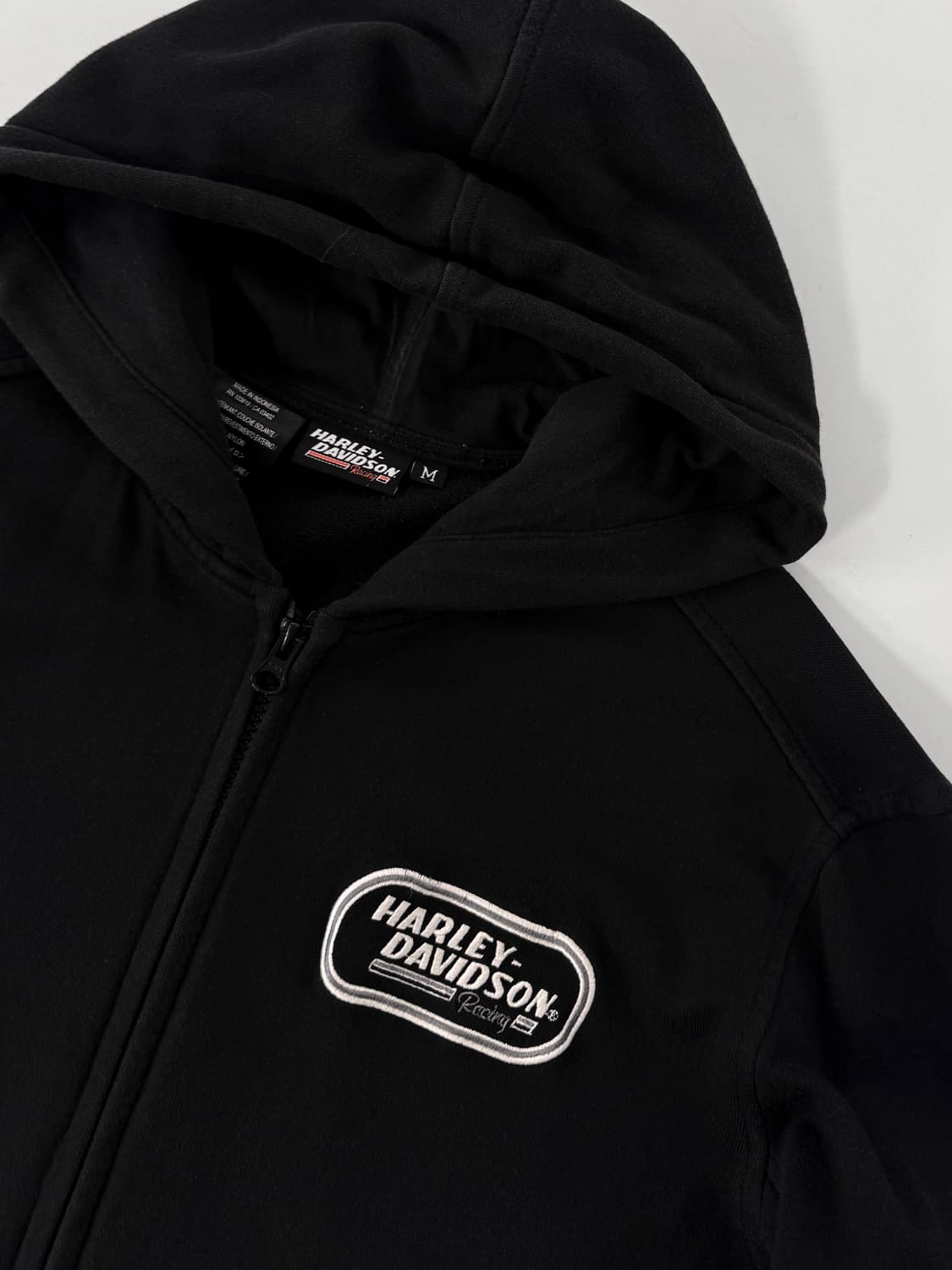 할리데이비슨 00‘s 루즈핏 커브드 플리스 후드집업 상품이미지3