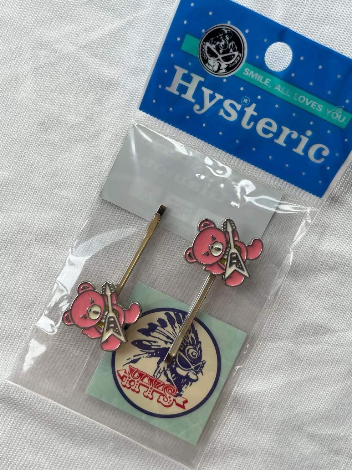 (새상품) 히스테릭 글래머 아카이브 락스타 퍽베어 헤어핀 머리핀 세트 상품이미지5