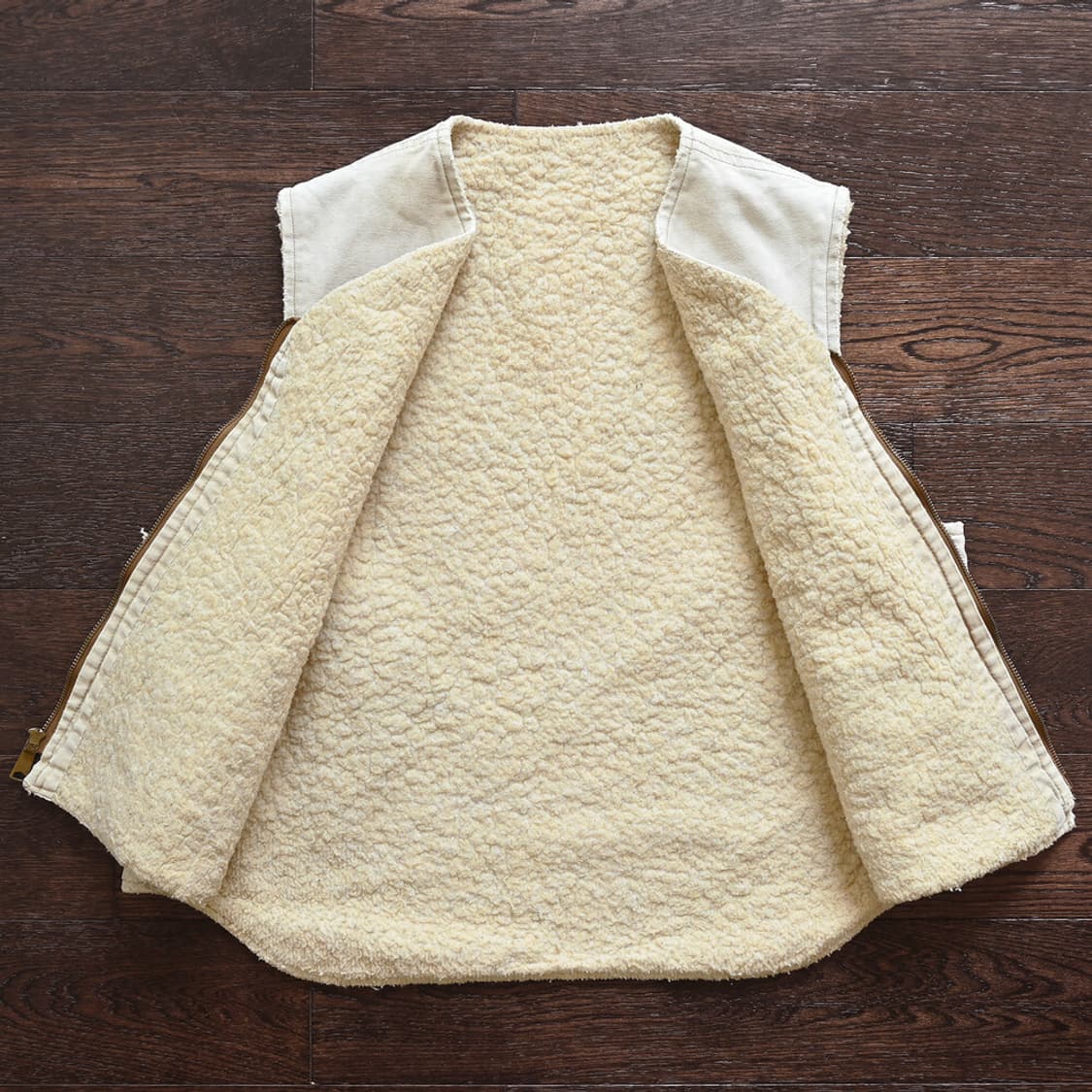 80s Carhartt 칼하트 빈티지 쉐르파 베스트 상품이미지3