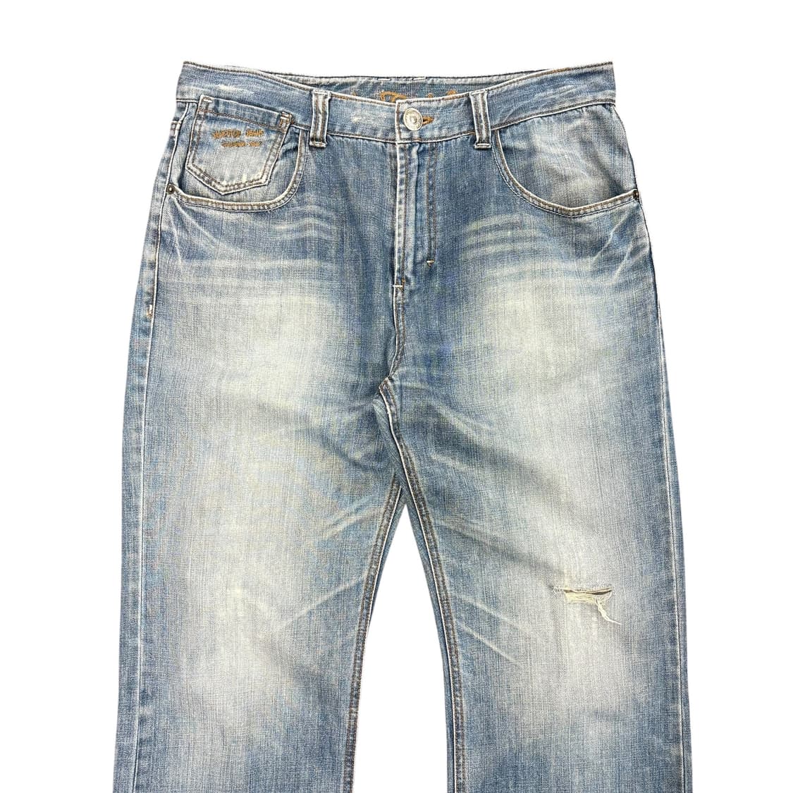 (33) 본더치 연청 와이드핏 데님 팬츠 상품이미지4