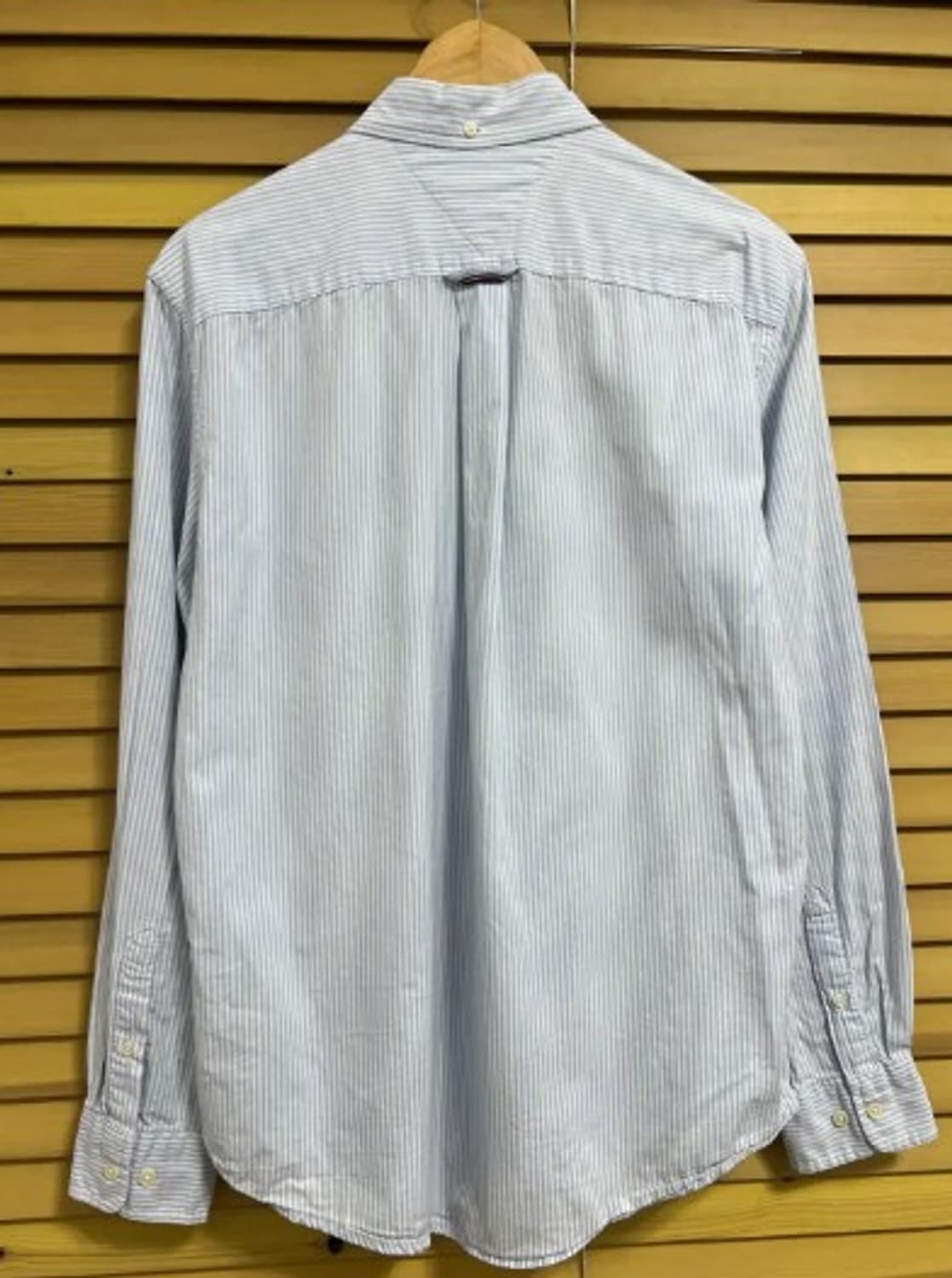 타미힐피거 남성 블루 스트라이프긴팔셔츠 M 상품이미지3