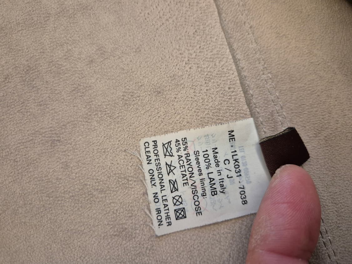 90s BALLY 램스킨 스웨이드 자켓 상품이미지10