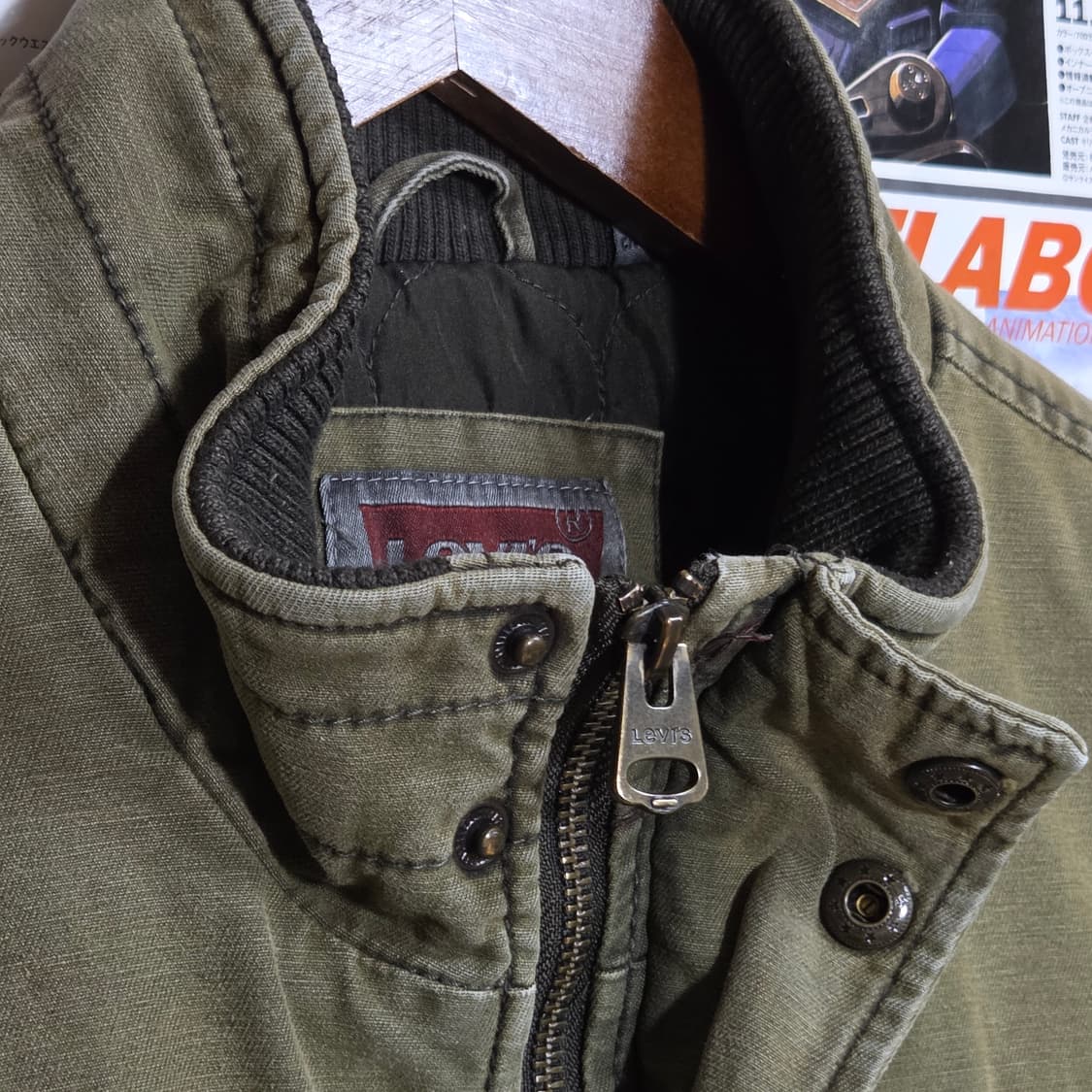 리바이스 카키 브라운 멀티포켓 누빔 자켓 상품이미지5