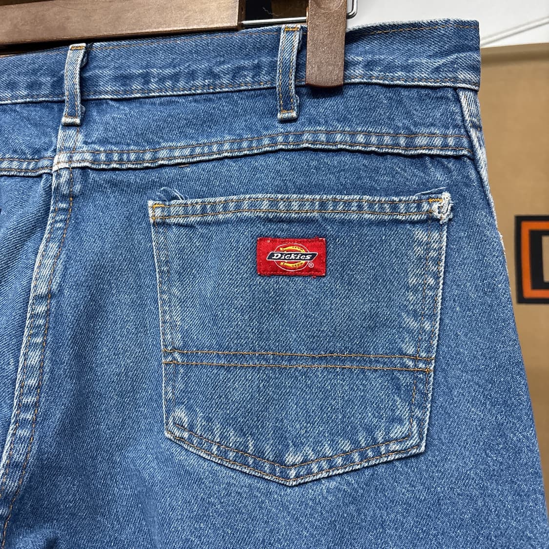 90s 디키즈 오리지널 빈티지워싱 루즈핏 워크 데님팬츠 N1038   상품이미지8