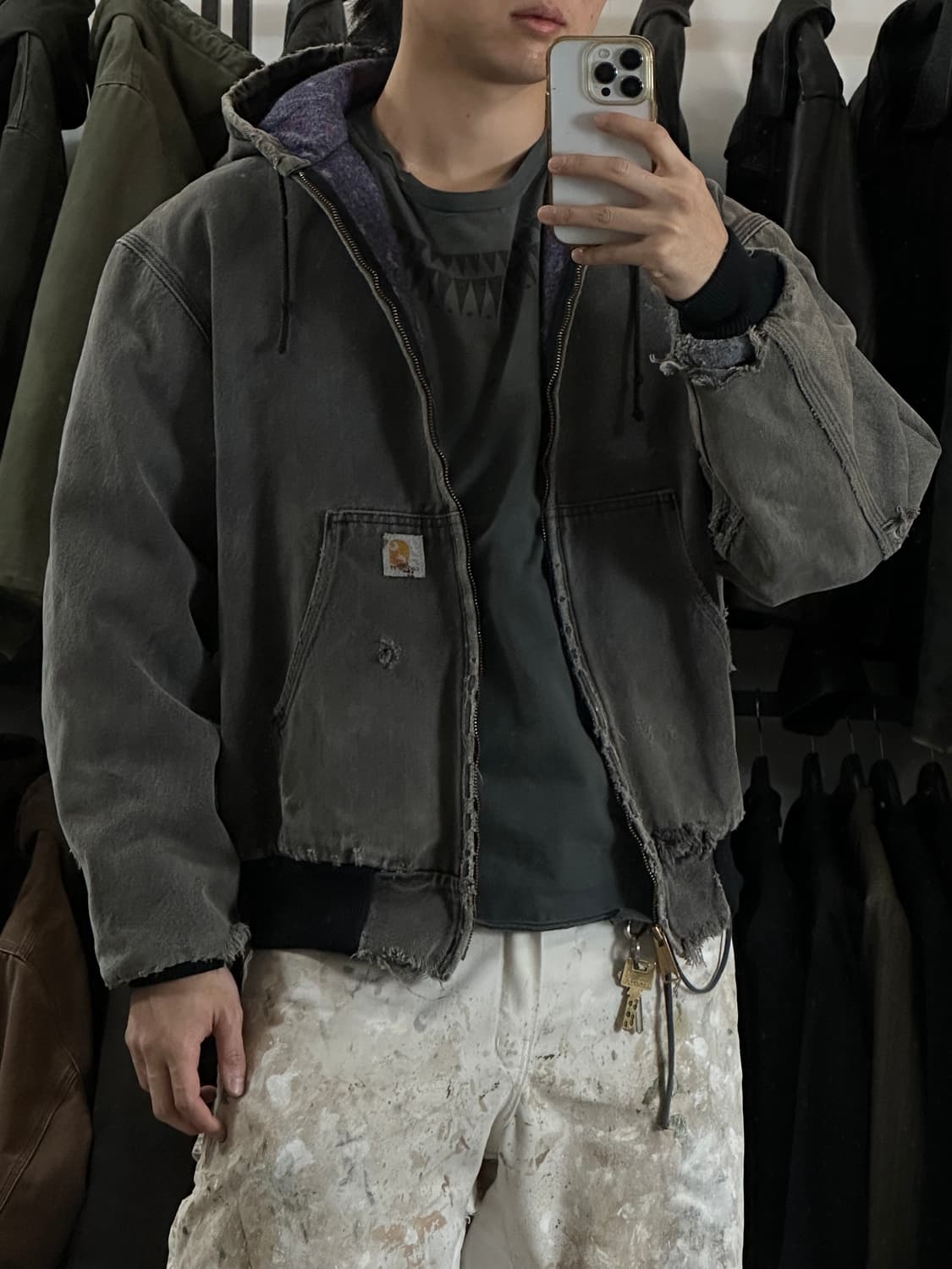 90's OG USA Made 칼하트 JB6865 액티브 자켓 상품이미지3