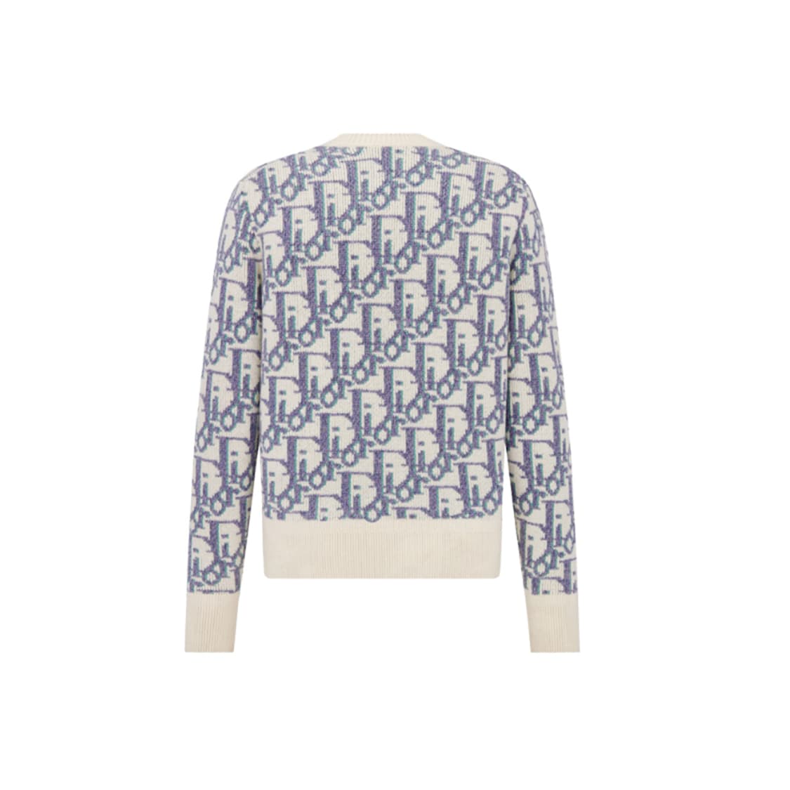 [L] 디올 오블리크 스웨터 화이트 모브 씨 그린 울 자카드 상품이미지2