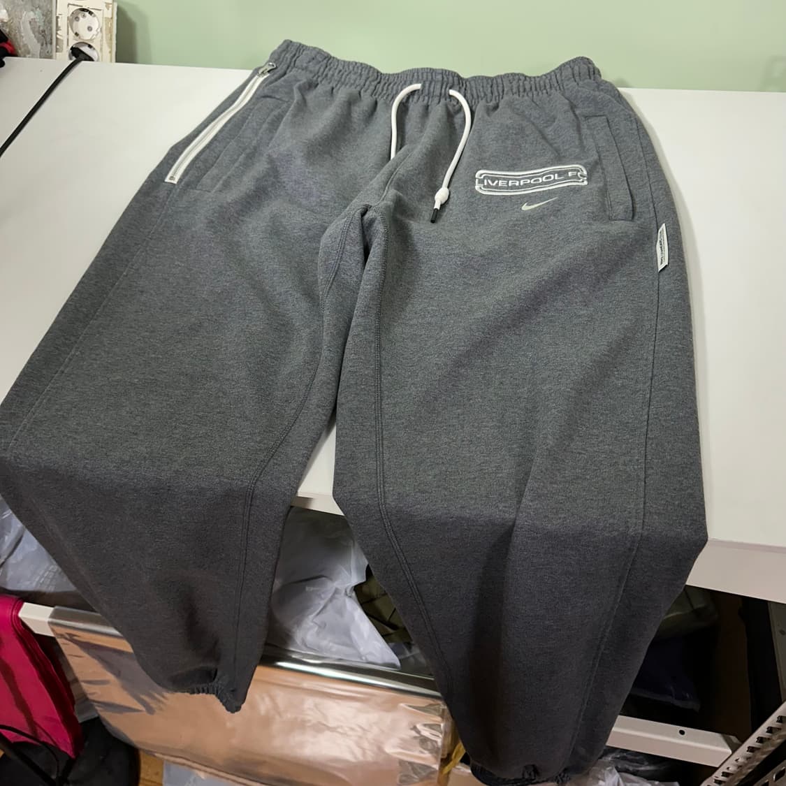 XL 나이키 진그레이 리버풀FC 밴딩 스웻 조거팬츠 상품이미지4