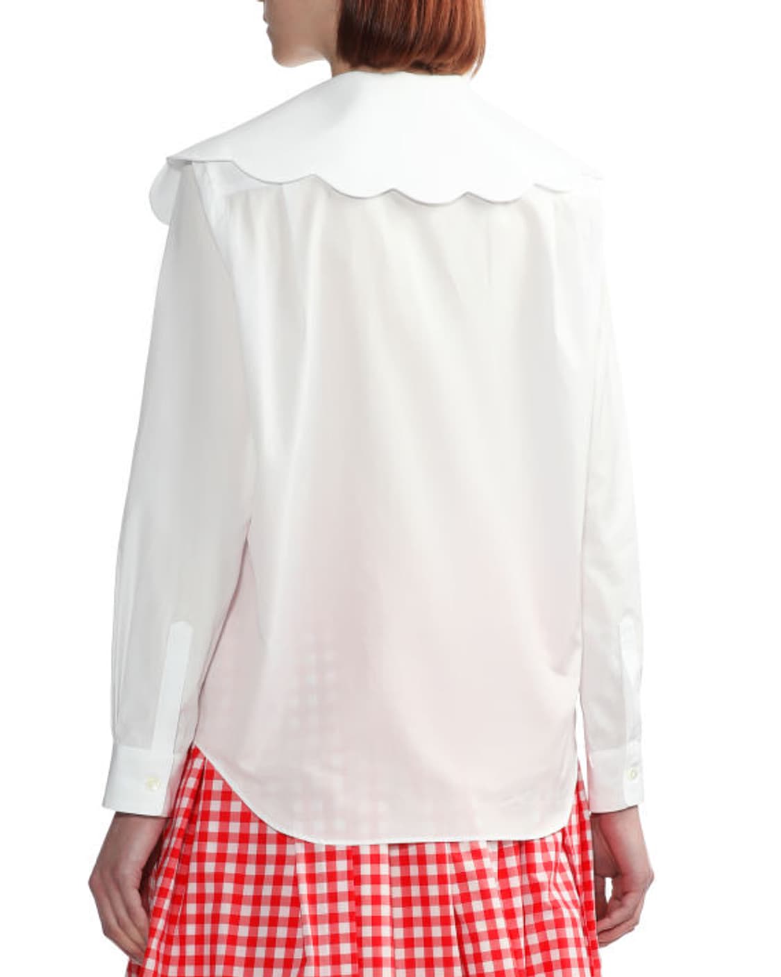 꼼데가르송 걸 물결 빅 카라 셔츠 블라우스 XS 상품이미지3