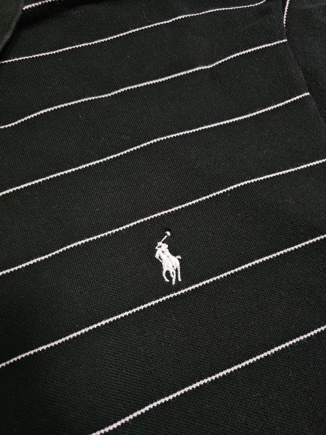 폴로 랄프로렌 스트라이프 카라티 블랙 4XB 상품이미지3
