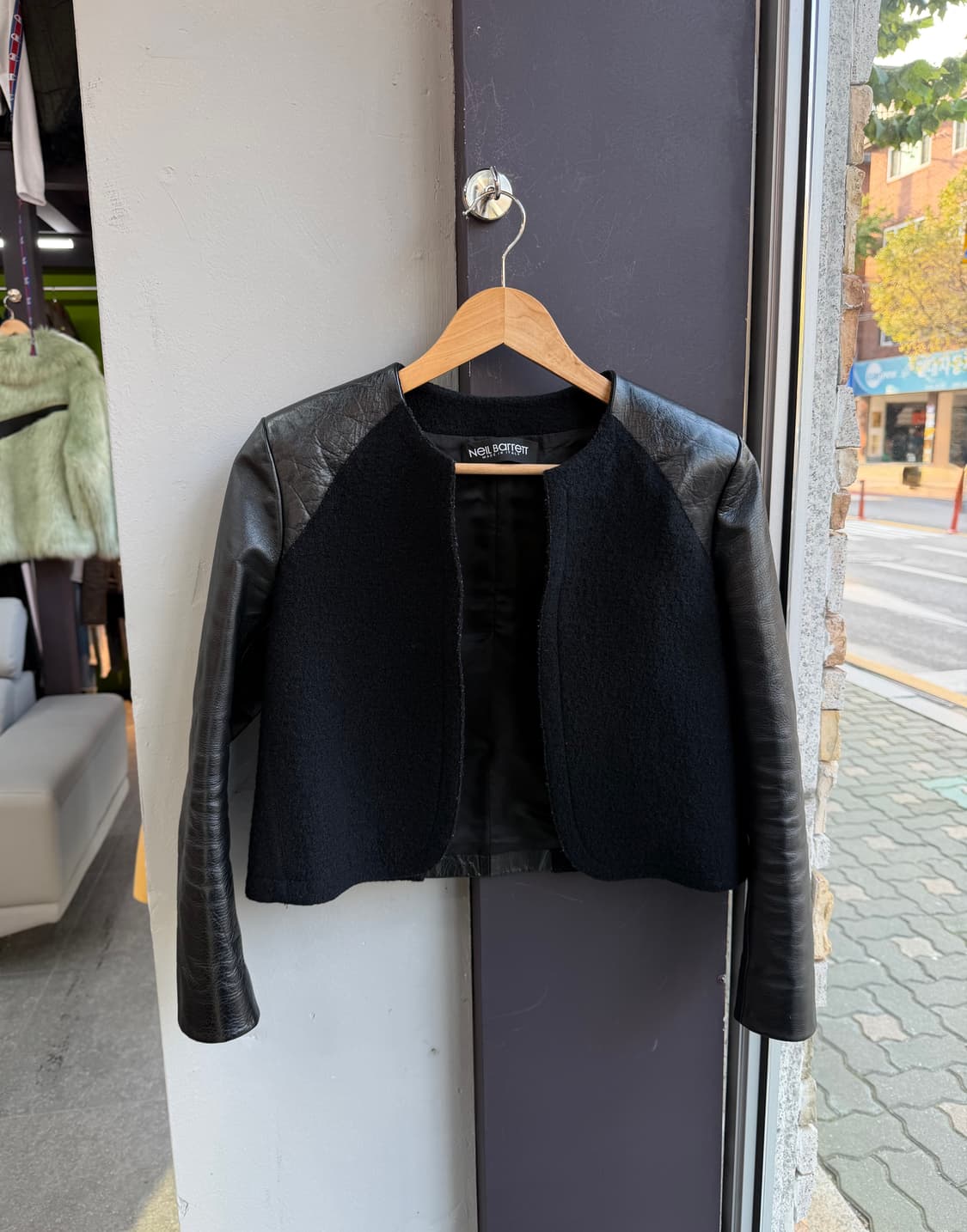 40/ 닐바렛 11AW 레더 하이브리드 자켓 상품이미지2