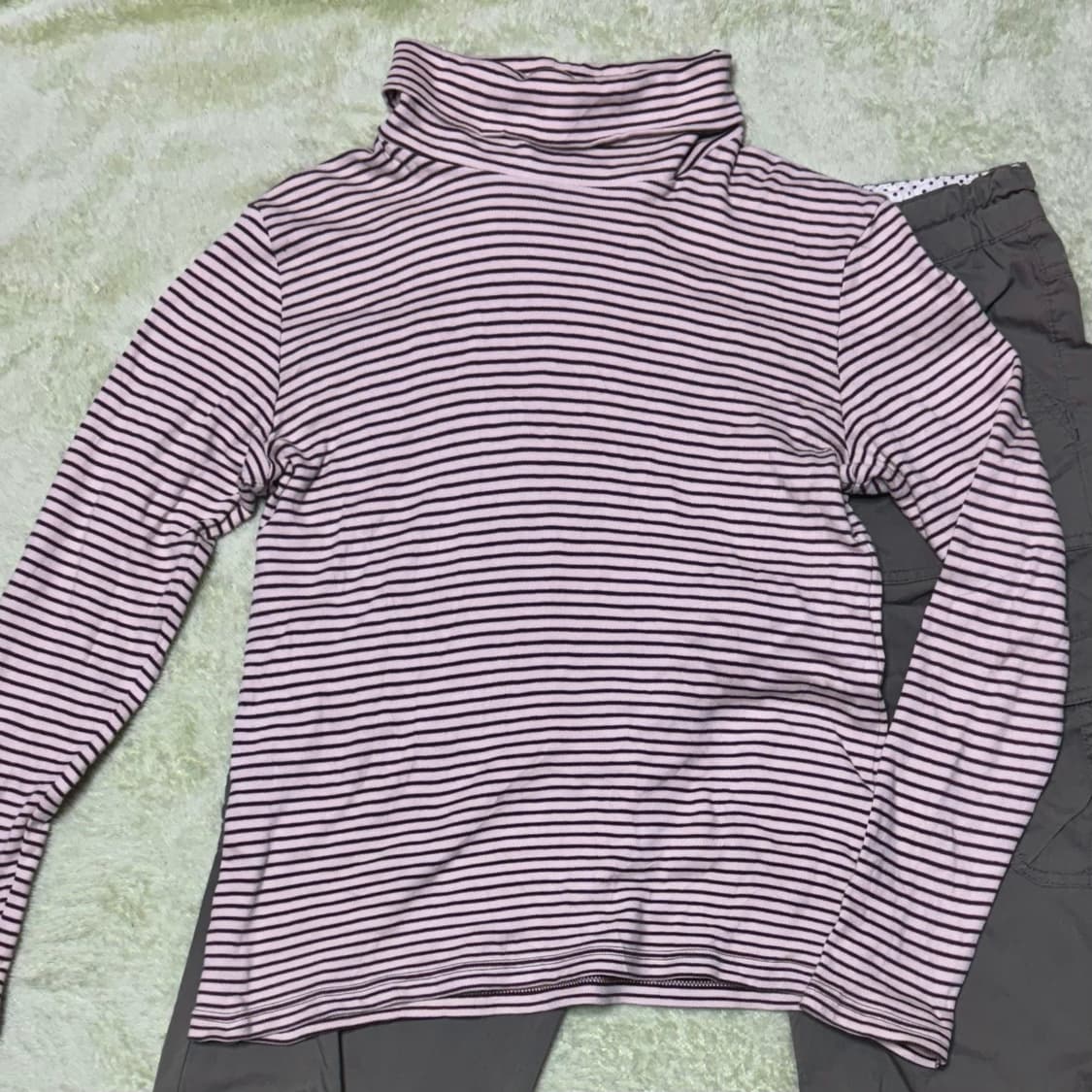 일본빈티지 모리걸 반팔 가디건 패치스커트 코디세트 상품이미지5