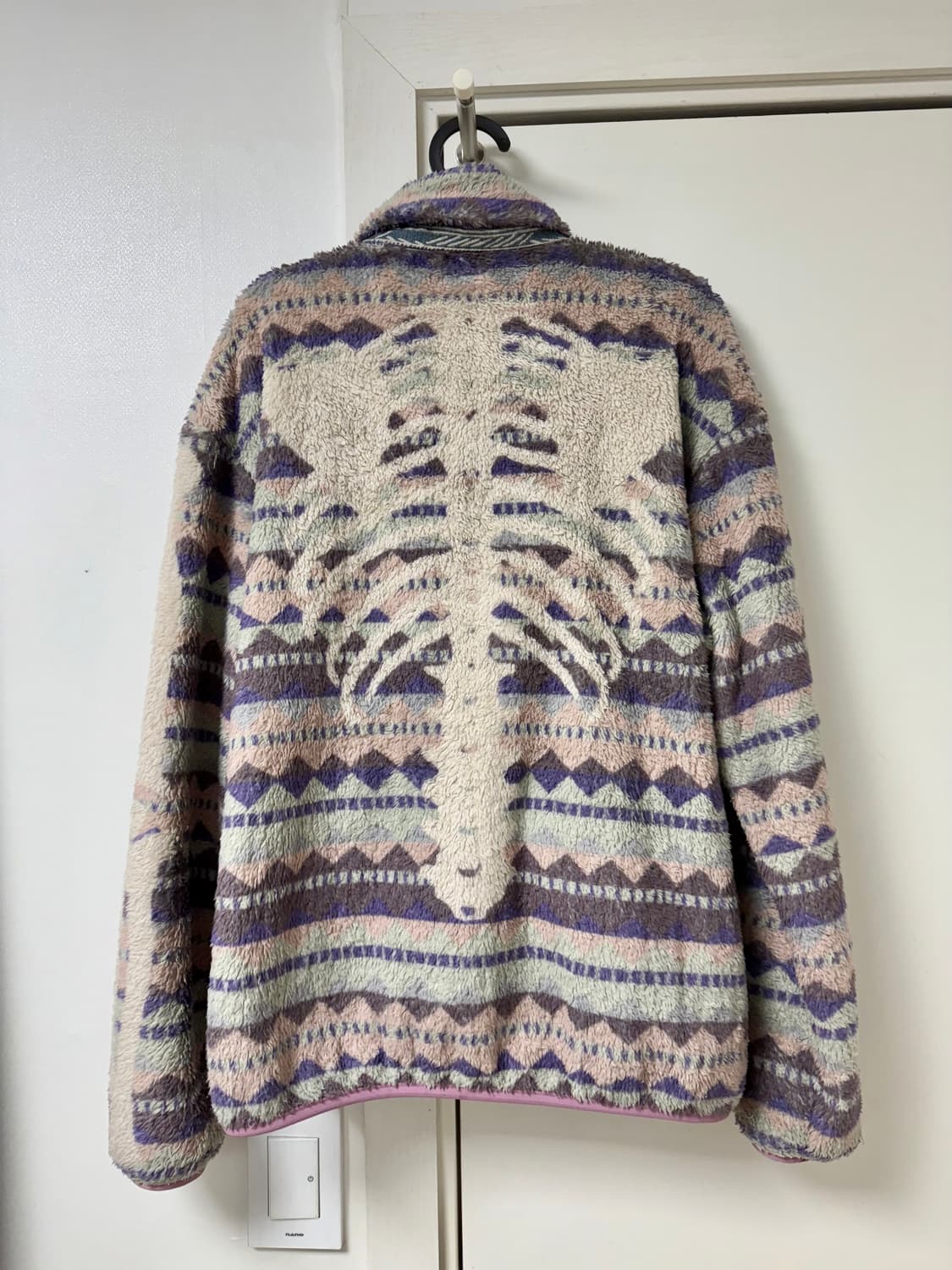 캐피탈 애슐랜드 스트라이프 앤 본 플리스 집 블루종 퍼플 (후리스 집업) 상품이미지2