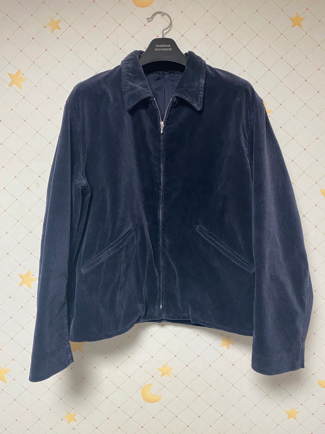 2)아프레쎄 코듀로이 스포츠자켓 네이비 상품이미지1