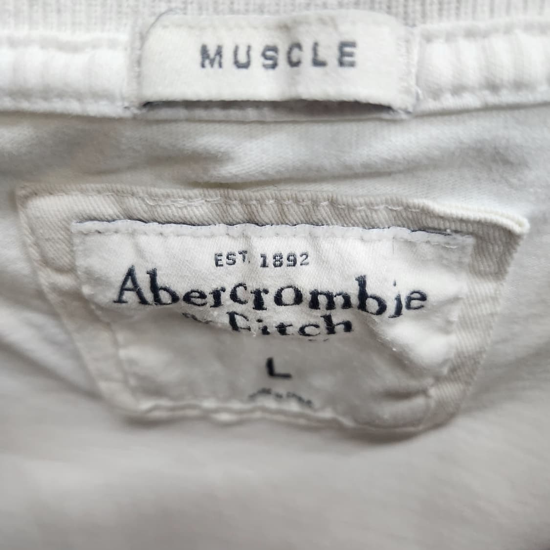 아베크롬비 Y2K 빅로고 반팔티 L(M) 남여공용 상품이미지5