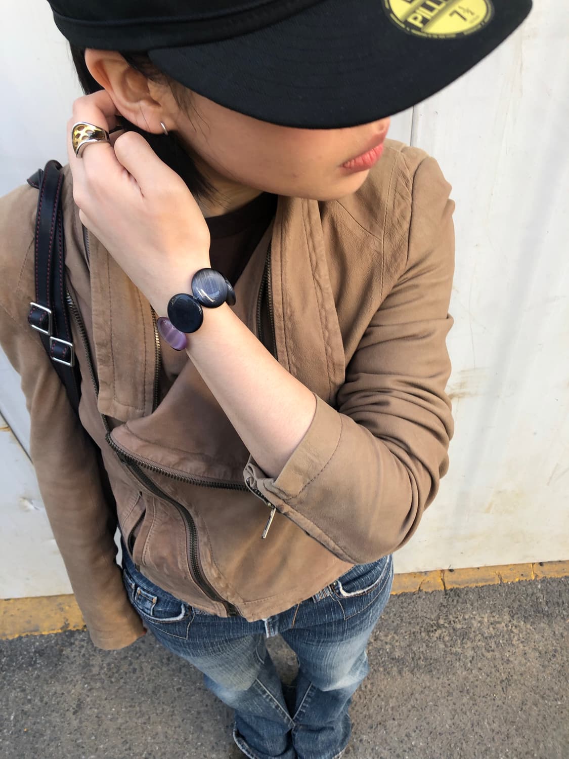 System goat leather rider jacket  상품이미지9