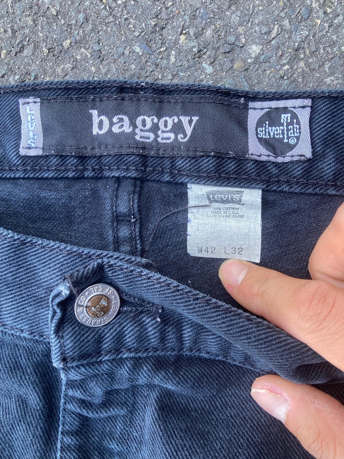 90s levis silver tab baggy fit pants🖤 상품이미지4