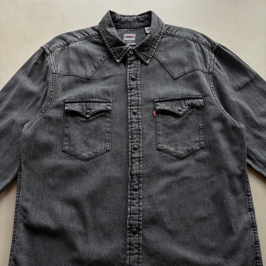 [M]리바이스 Levi's 웨스턴 흑청 데님 셔츠 상품이미지4