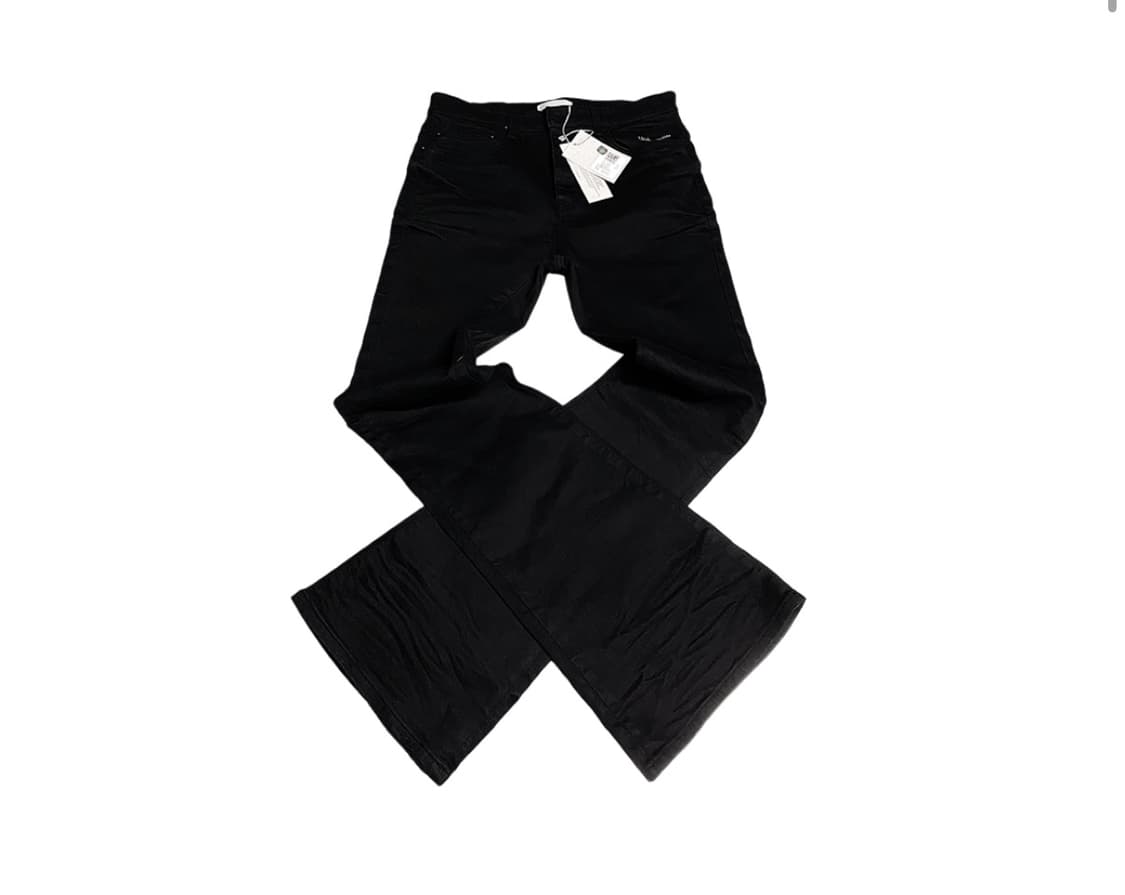 언더마이카 스트레치 플레어 블랙 진 상품이미지1