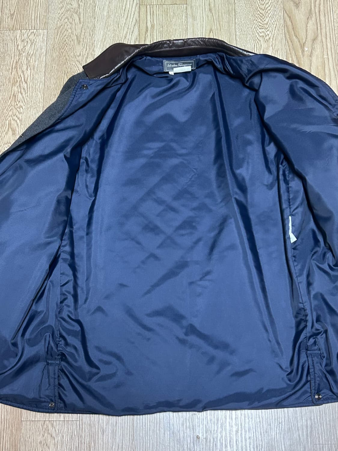 빈티지 살바토레 페라가모 코트 (레더 카라 디테일) 상품이미지6