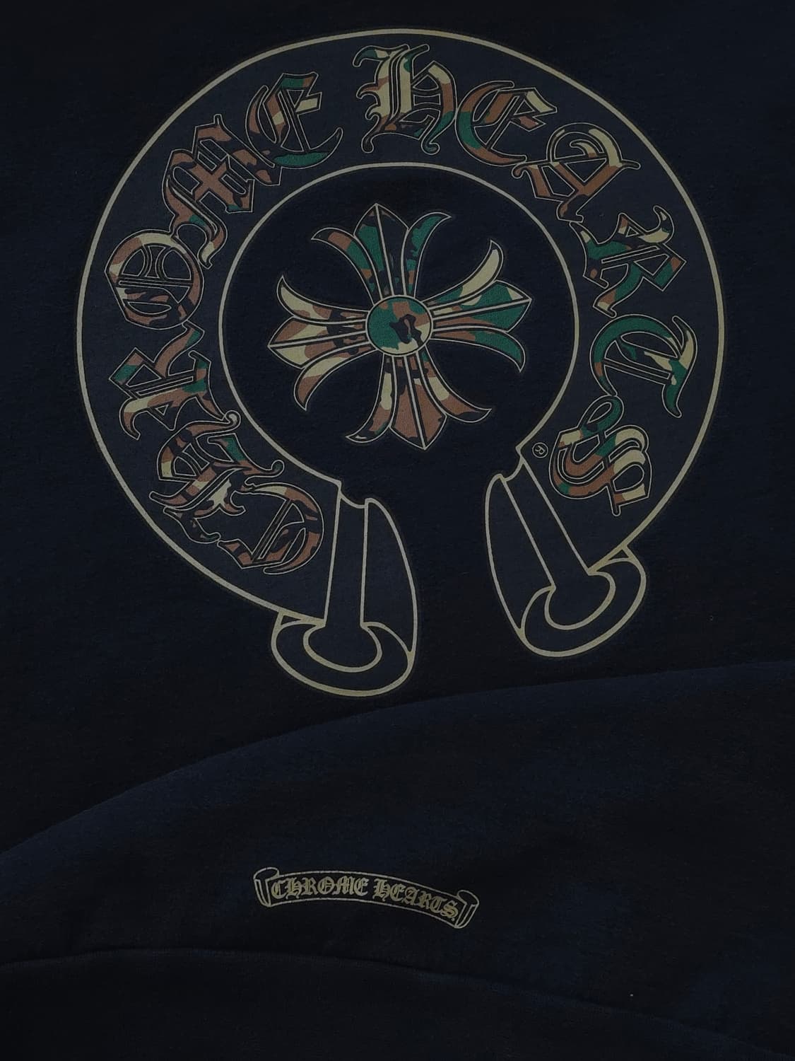 [L] 크롬하츠 카모 홀스슈 후드 블랙 상품이미지6