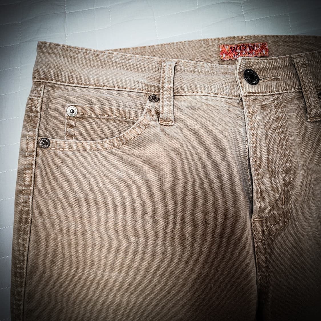 y2k WOW Jeans Beige Flare Denim 상품이미지2