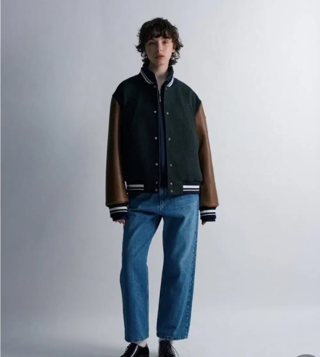 문선 바시티 자켓 상품이미지5