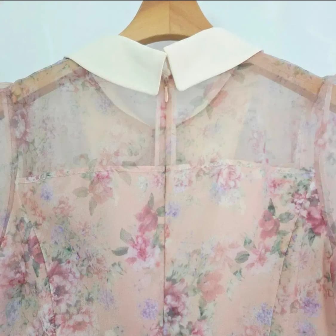 [KENNETH LADY] 케네스레이디 플라워 오간디 카라 원피스 여성 상품이미지5