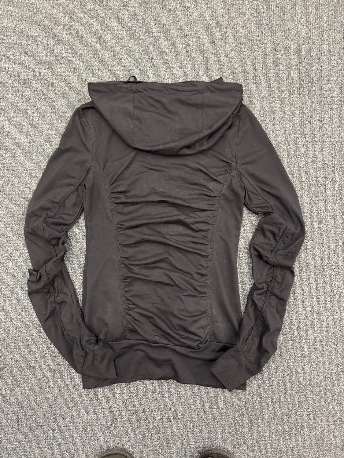 japanese vintage 여성 셔링 후드집업 상품이미지4