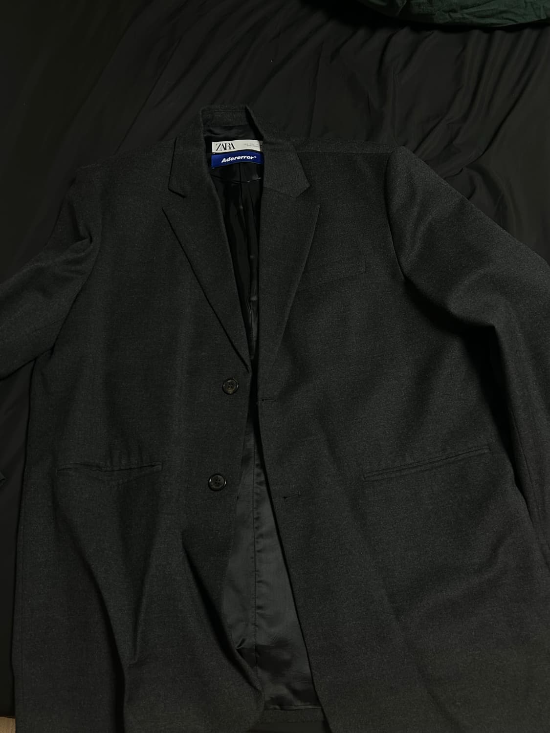 자라 x 아더에러 오버사이즈 울 블레이저 다크 그레이 상품이미지3