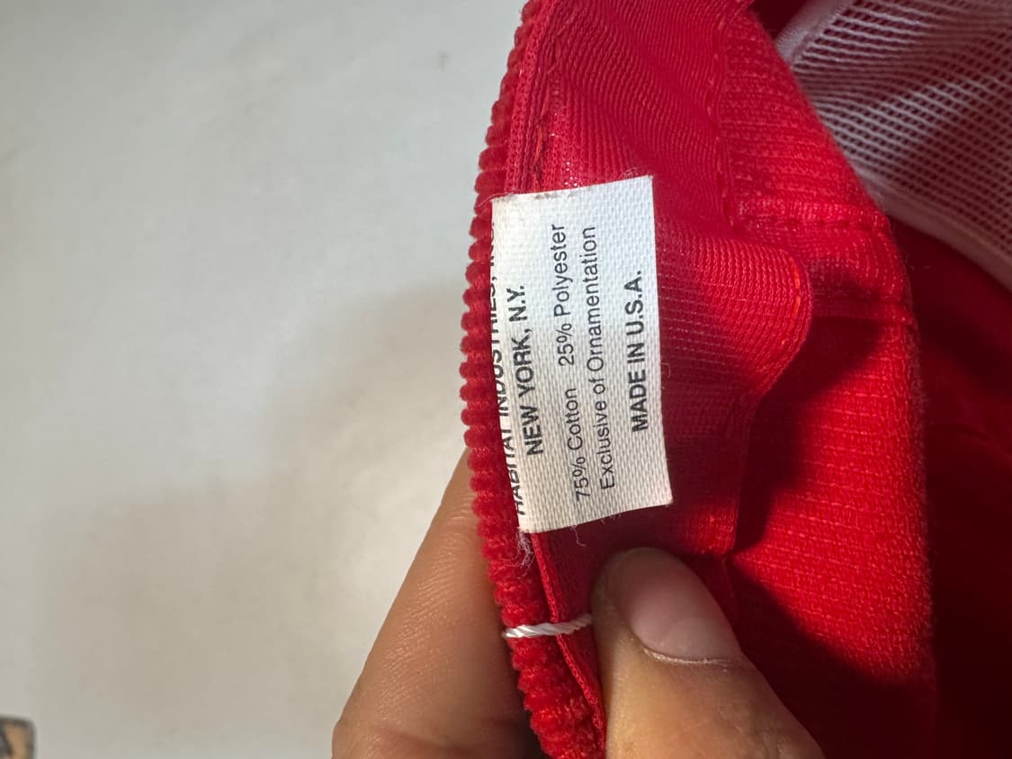 80s 말보로 빈티지 코듀로이 트러커캡 레드 made in usa 상품이미지4