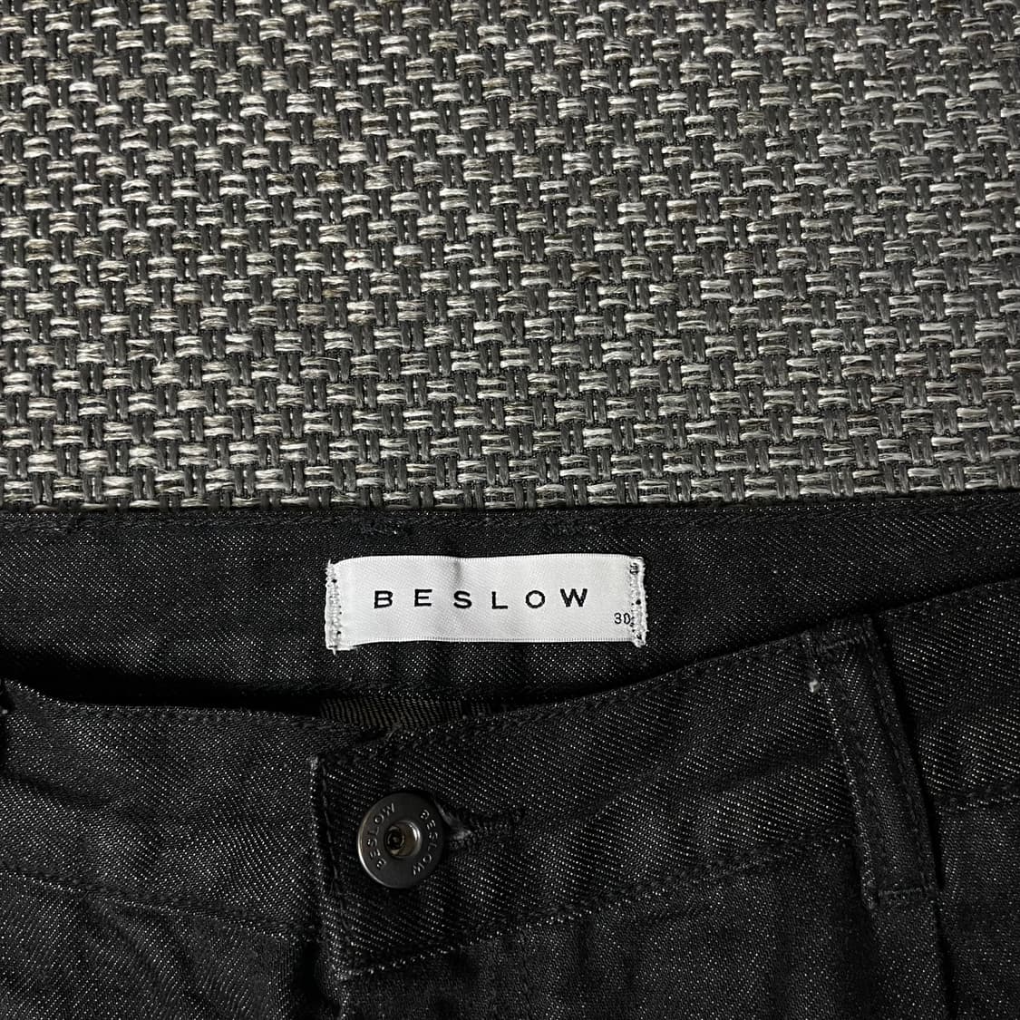 (32) 비슬로우 와이드 핀턱 데님 팬츠 상품이미지4