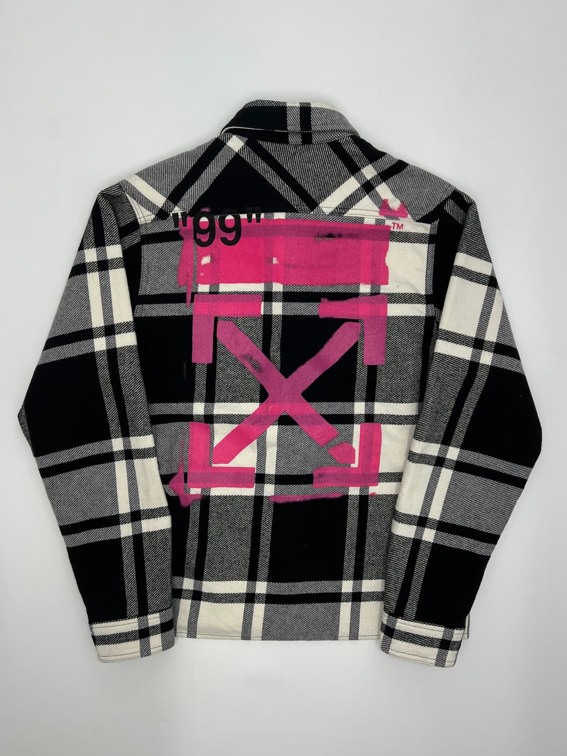 오프화이트 플란넬 셔츠 상품이미지1