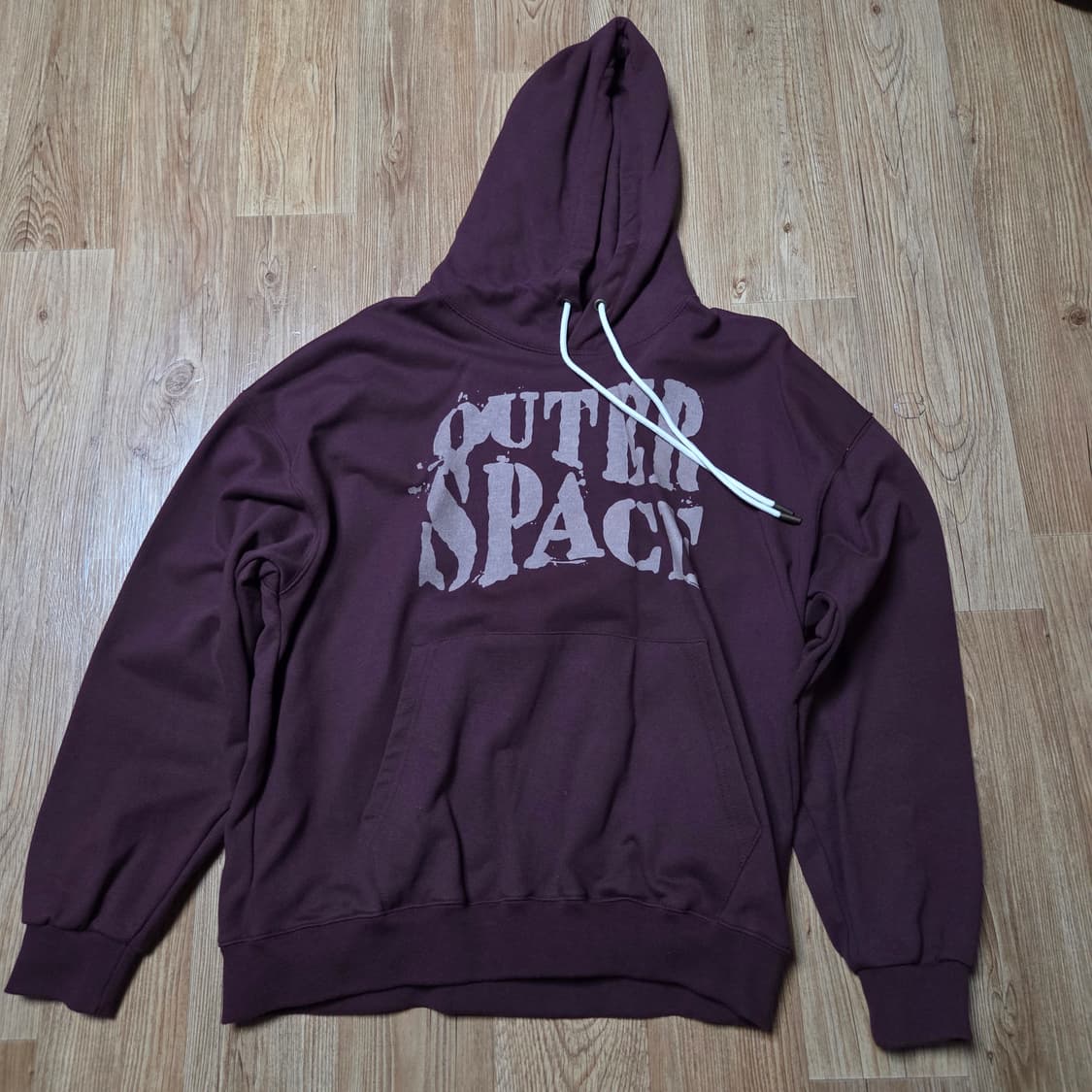 에즈카톤 스페이스 헤비코튼 후드 버건디 상품이미지1