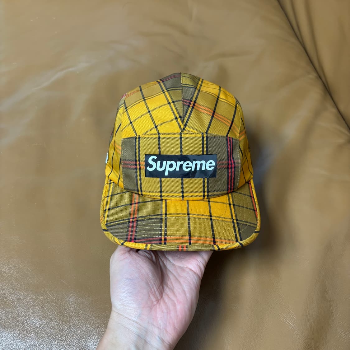 Supreme 슈프림 고어텍스 체크 옐로우 캠프캡 모자 (Goretex) 상품이미지2