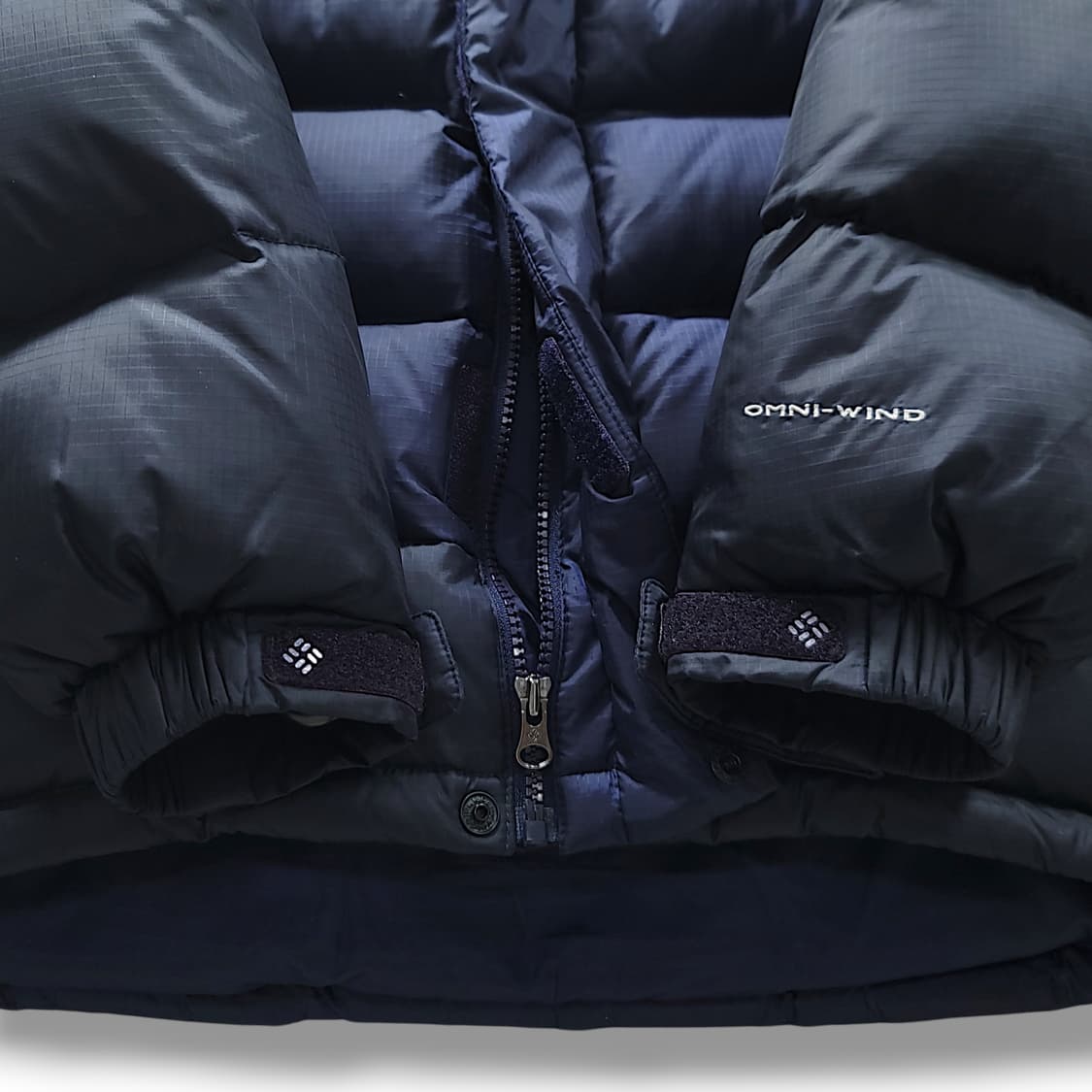 [L/100] 컬럼비아 네이비 옴니윈드 블럭 덕 다운 패딩 상품이미지7
