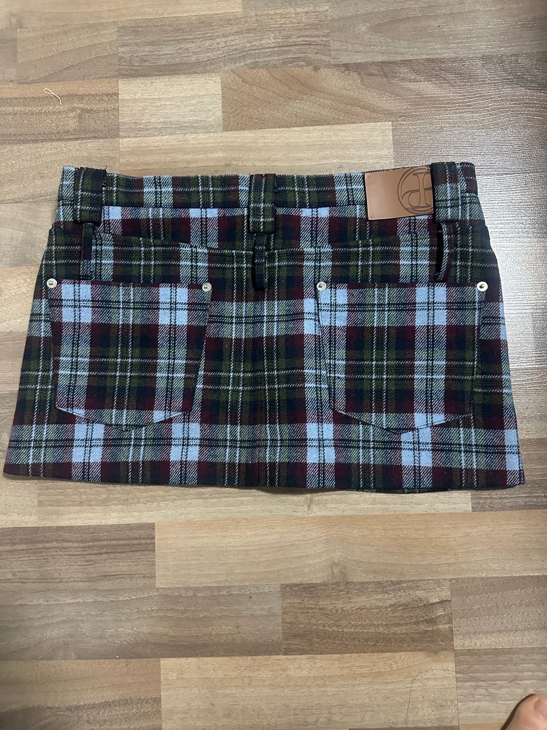 플리즈프로젝트 체크 치마 상품이미지4