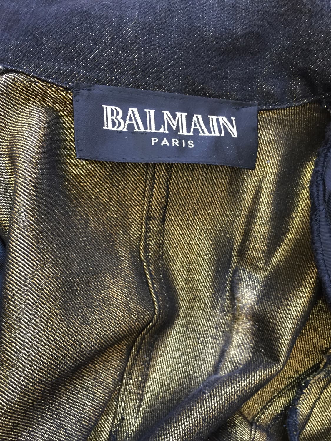 Balmain  Rare Gold denim Napoleon coat 상품이미지9