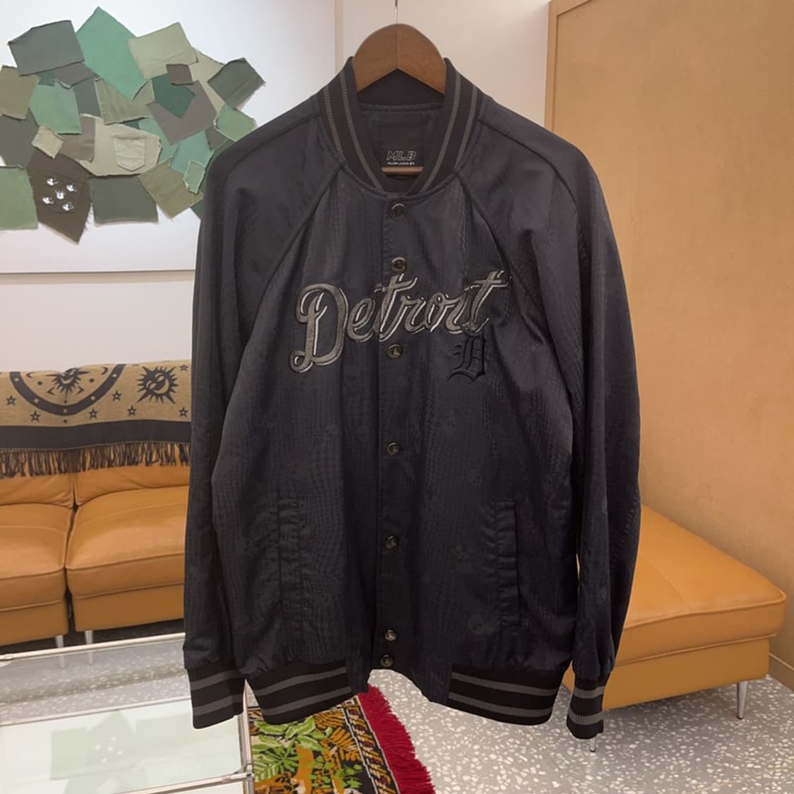 MLB 티트로이트 해골 오버핏 바시티 스타디움 자켓 105 C06330 상품이미지2