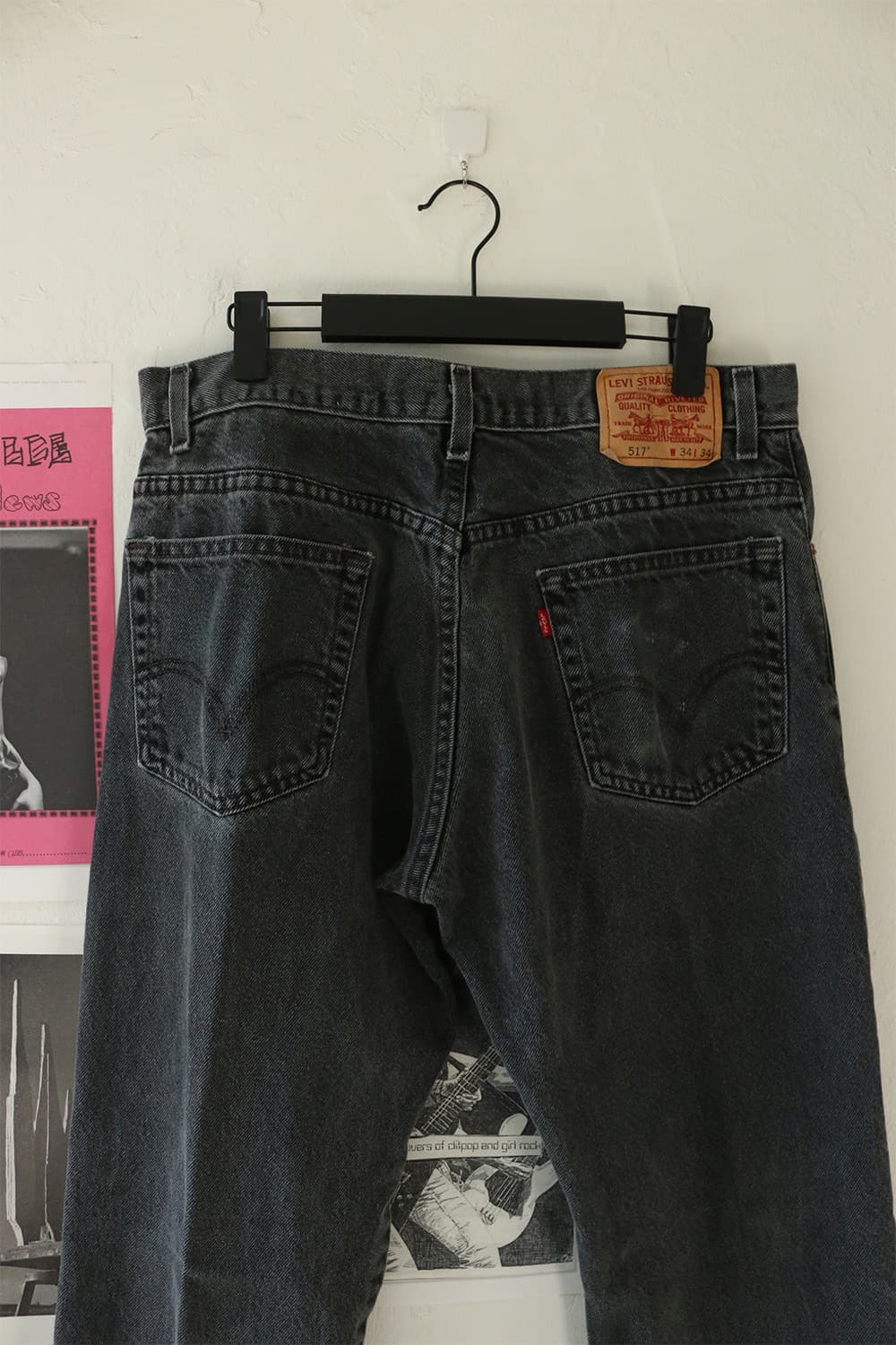 리바이스 517 흑청 부츠컷 데님 팬츠   상품이미지7