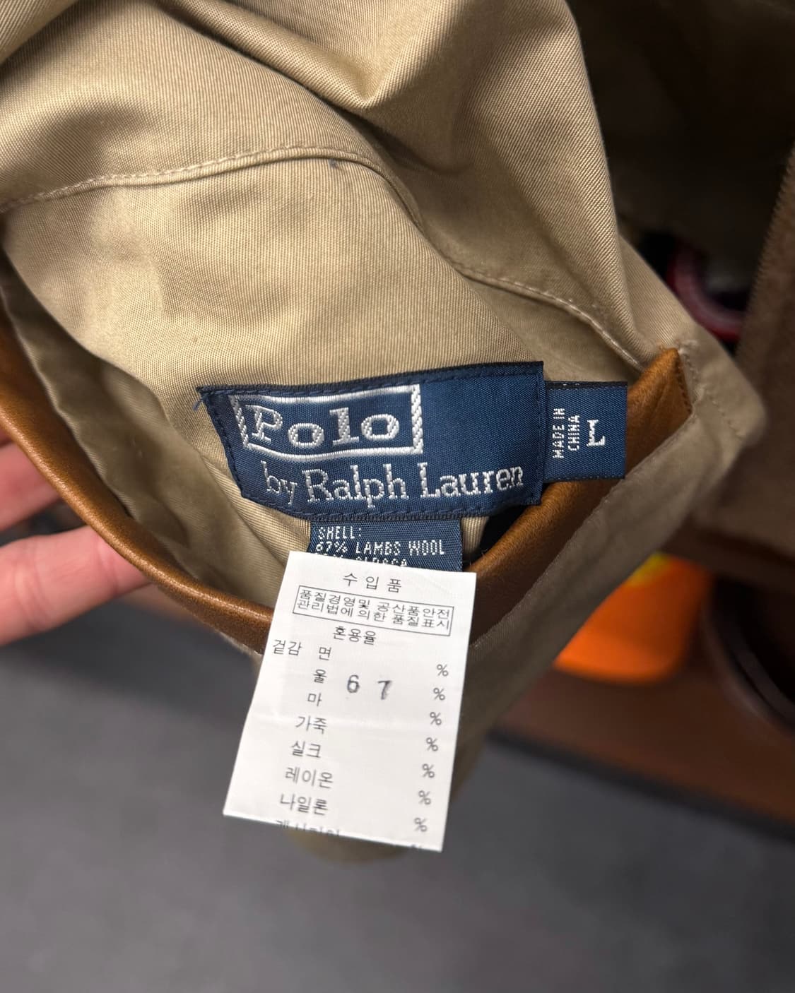 90s 폴로 랄프로렌 리버시블 헤링본 울 클래식 컨트리 헌팅 사파리 자켓 상품이미지9