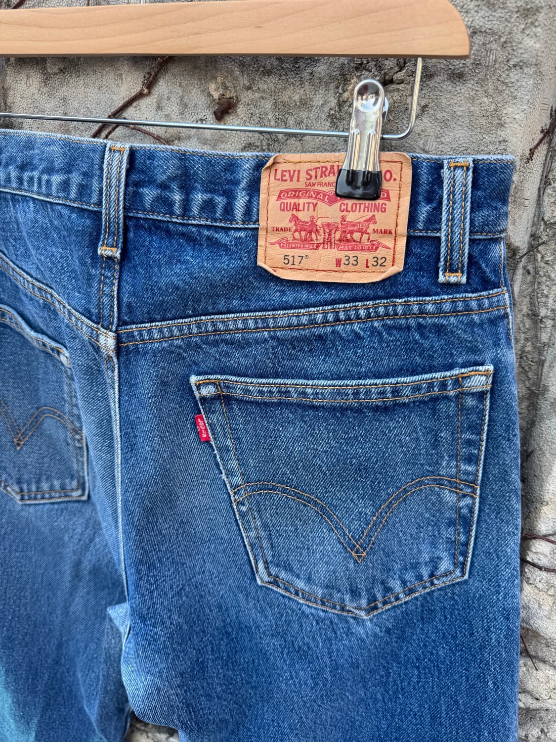 00s 리바이스 빈티지 517 부츠컷 워싱 데님 팬츠  상품이미지4
