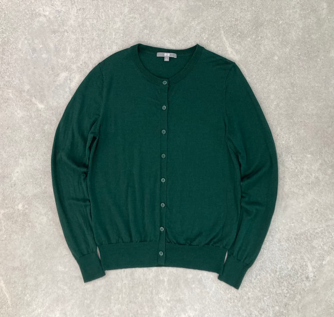 UNIQLO 크루넥 라운드넥 Wool 가디건 상품이미지1