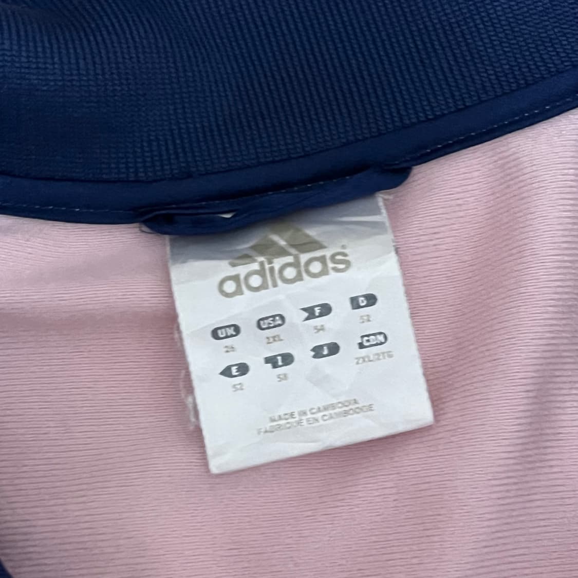 아디다스 연핑크 네이비 남핑 져지 트랙탑 상품이미지3