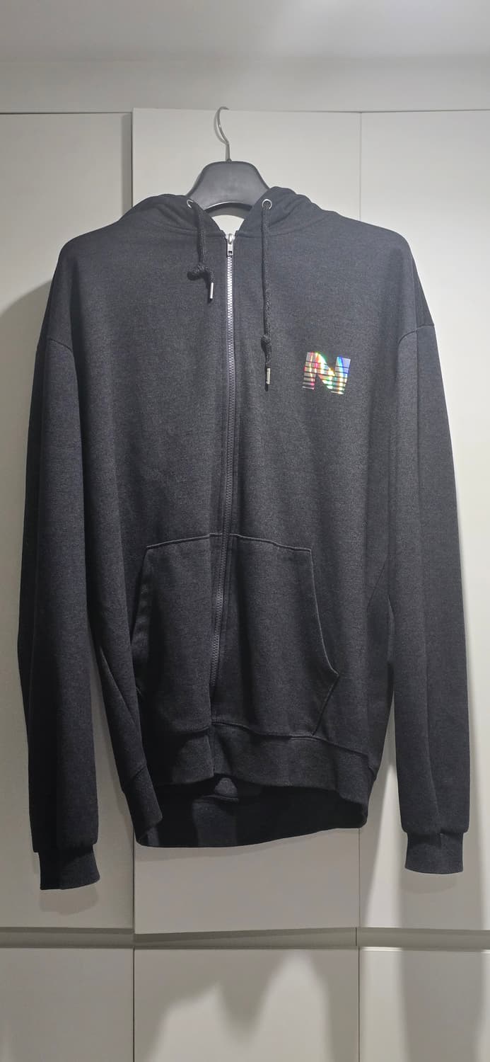 네온 오버핏 차콜 후드 상품이미지2