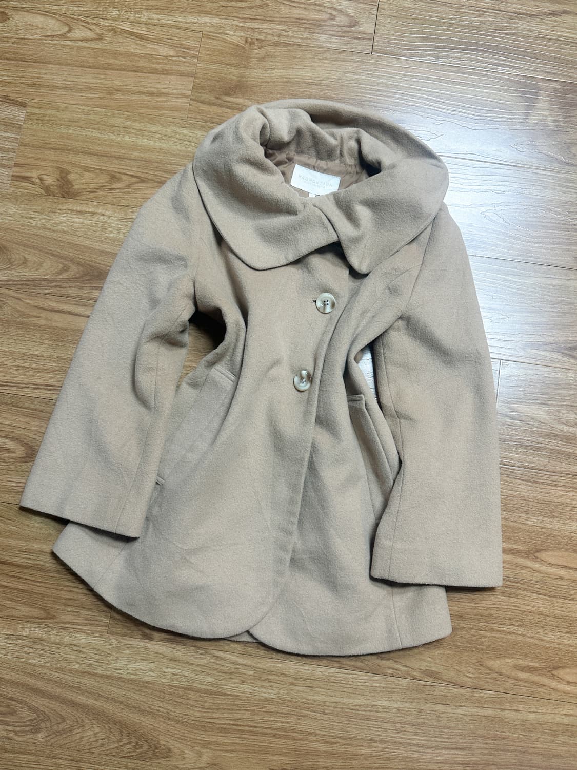 빈티지 브라운 코트 라떼갸루 히메갸루 로결 너에게닿기를 사와코 모리걸 상품이미지1