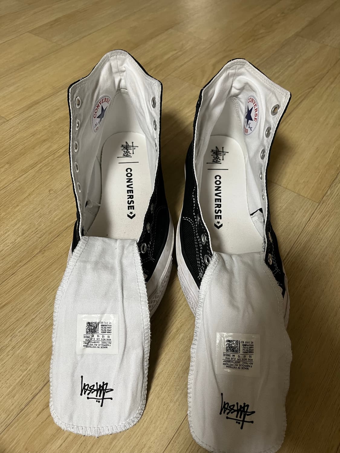 컨버스 x 스투시 척 70 하이 블랙 상품이미지1