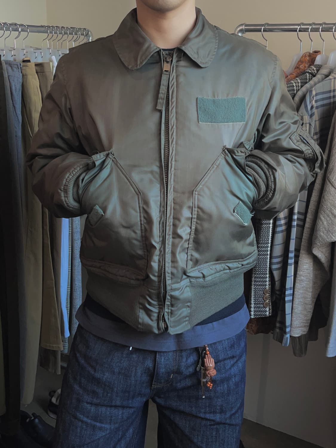 75s 1세대 미군 오리지널 CWU-45P 플라이트 자켓 상품이미지1